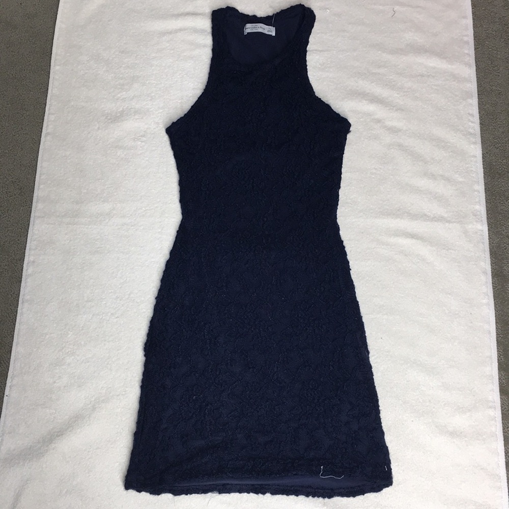 Abercrombie & Fitch Lace Navy Dress
